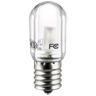T7/LED/CL/1W/27K/E17/TUBULAR SUNLITE