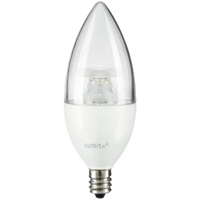 CTC/LED/4.5W/30K Decorative E12 Base Dimmable Sunlite